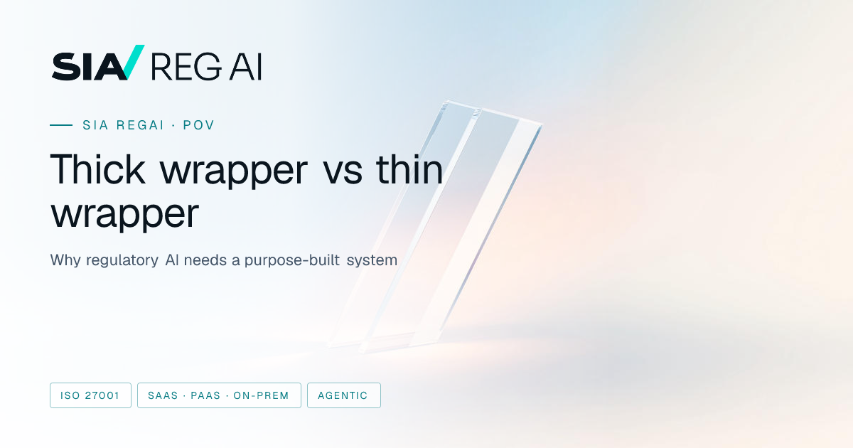 Thick wrapper vs thin wrapper — why regulatory AI needs a purpose-built ...